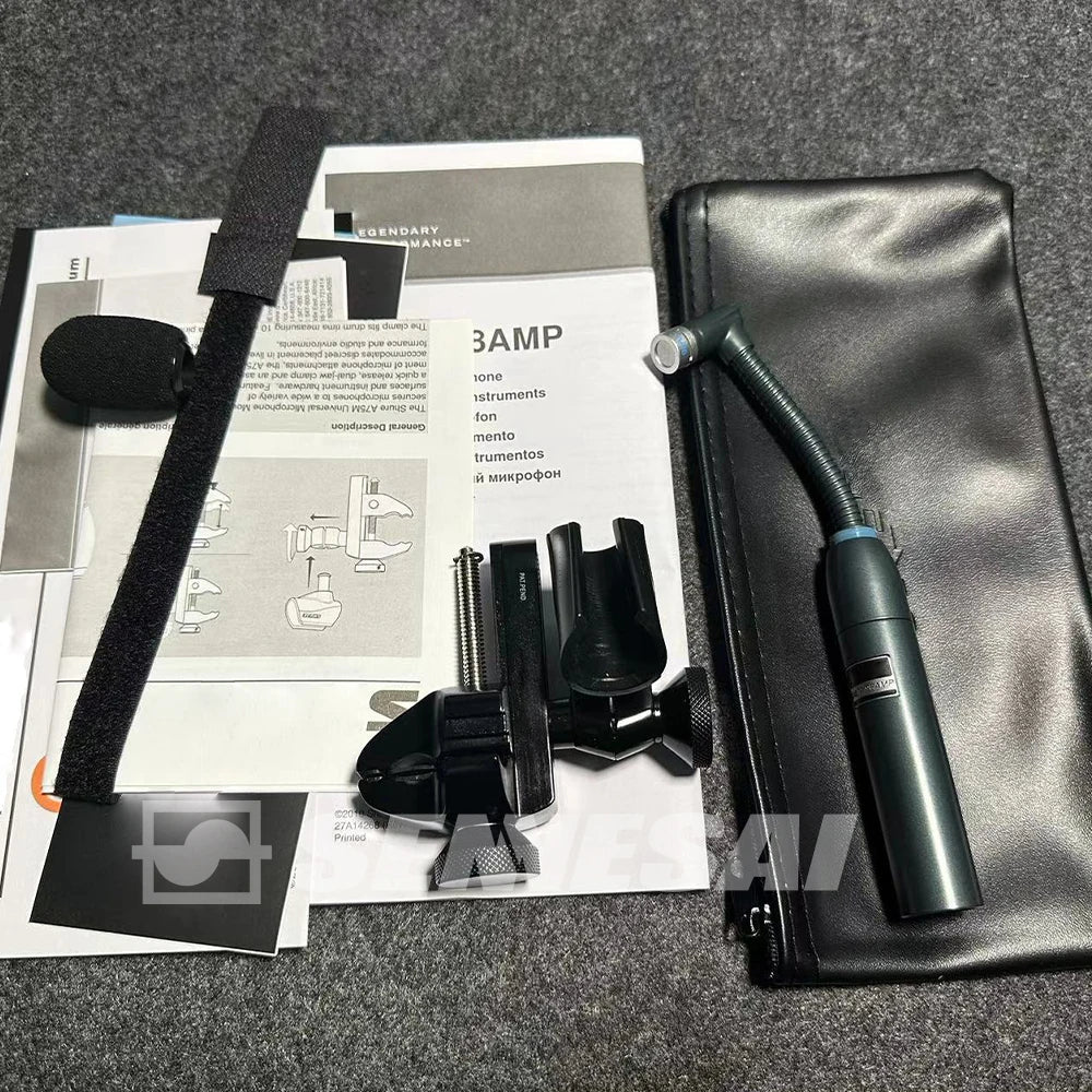SENNESAI 98AMP Flexible Gooseneck Cardioid Condenser Instrument Percussion Microphone Mic,For Toms Snare Drum Performance