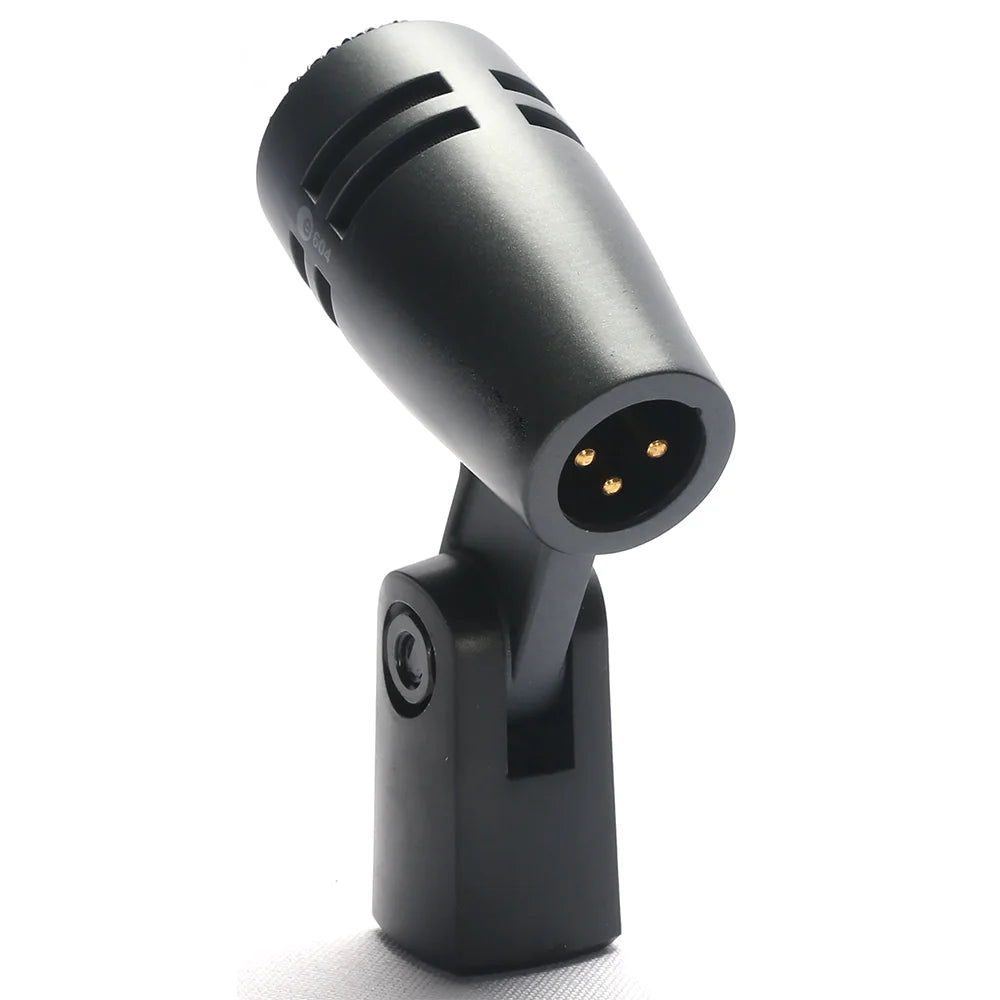 E604 e 604 Wired Dynamic Microphone Tom Snare Evolution Series Cardioid Instrument Drum Microphone with Clip Arm Mount