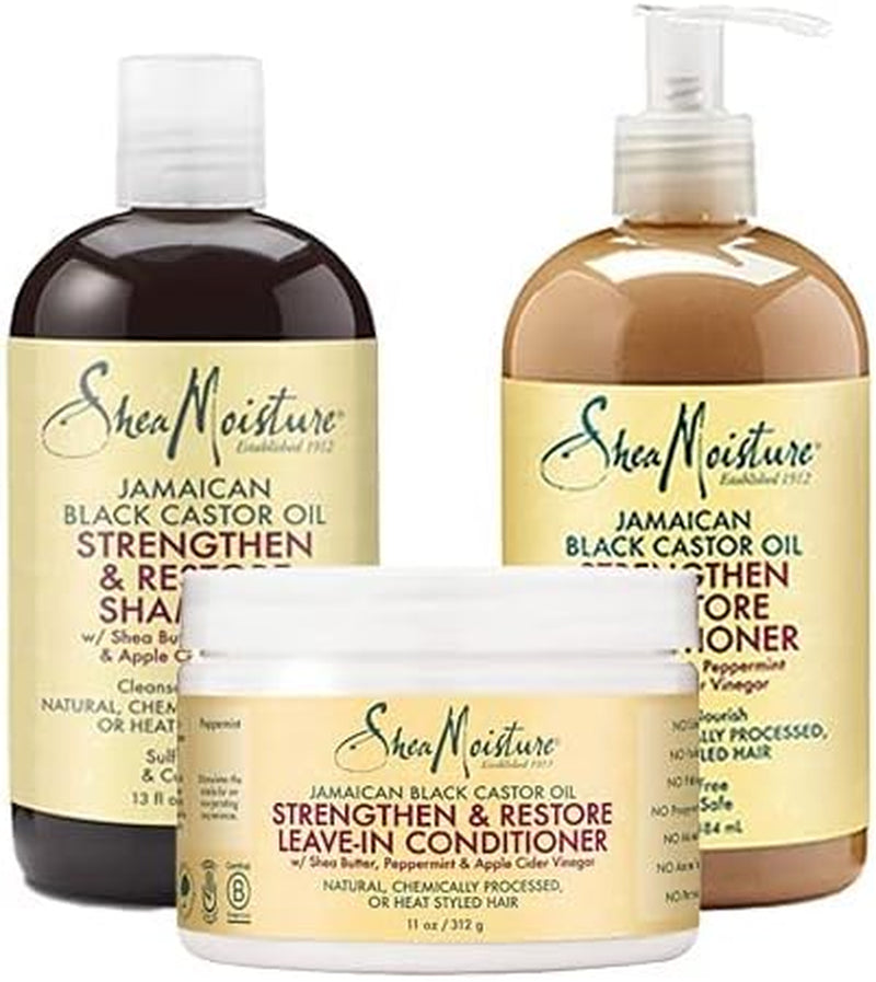 / Jamaican Black Castor Oil Combo / Strengthen, Grow & Restore / Shampoo / Conditioner / Leave-In Conditioner / Deal / Gift Set